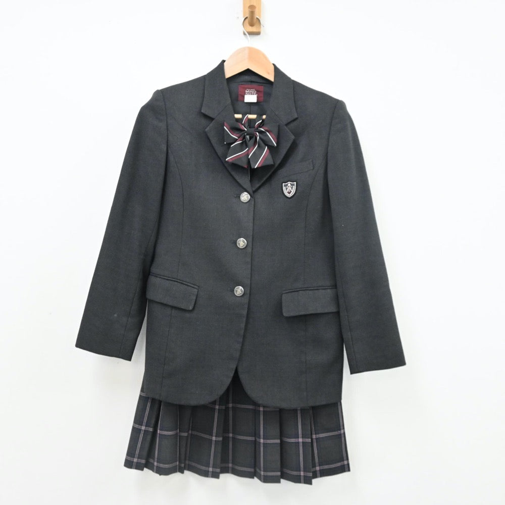 【中古】東京都 小平高等学校 女子制服 7点（ブレザー・スカート）sf010944