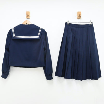 【中古】岐阜県 蘇南中学校 女子制服 3点（セーラー服・スカート）sf010955