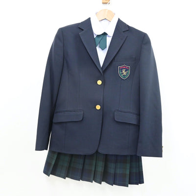 【中古】長野県 富士見高等学校 女子制服 6点（ブレザー・ベスト・シャツ・スカート）sf010957