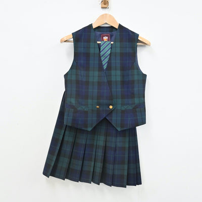 【中古】長野県 富士見高等学校 女子制服 6点（ブレザー・ベスト・シャツ・スカート）sf010957