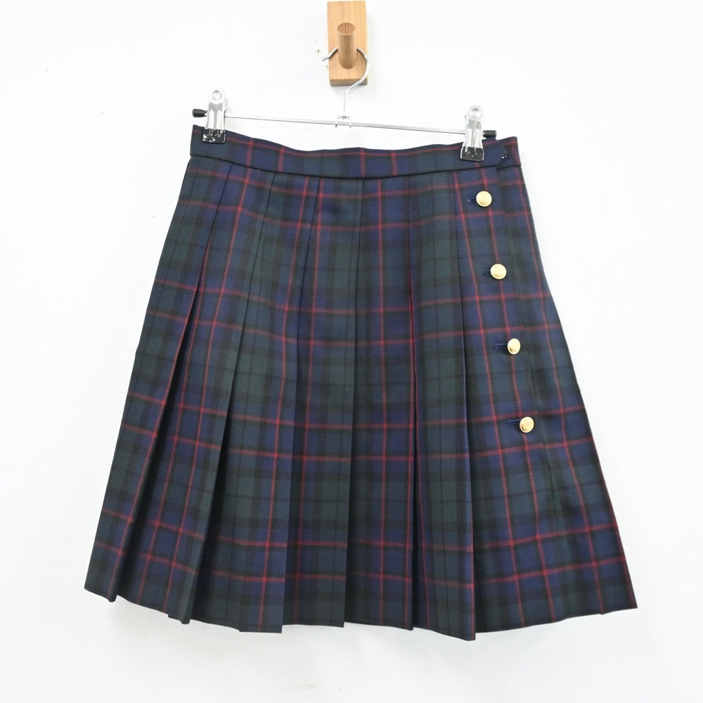 【中古】東京都 鶴川高等学校 女子制服 4点（ブレザー・ベスト・スカート）sf010965