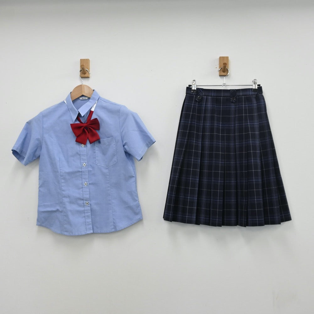 中古制服】兵庫県 甲子園学院高等学校 女子制服 5点（シャツ・ニット