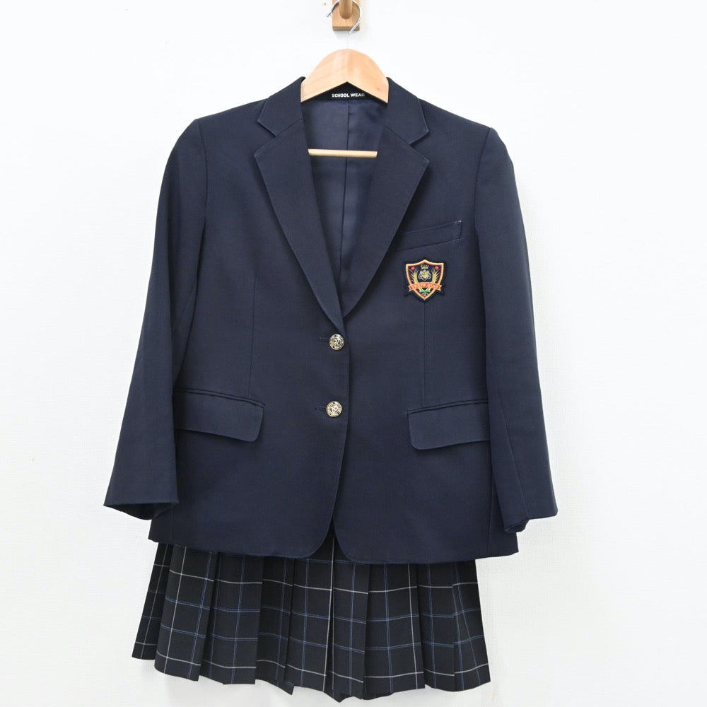 【中古】東京都 日野第二中学校 女子制服 2点（ブレザー・スカート）sf010982