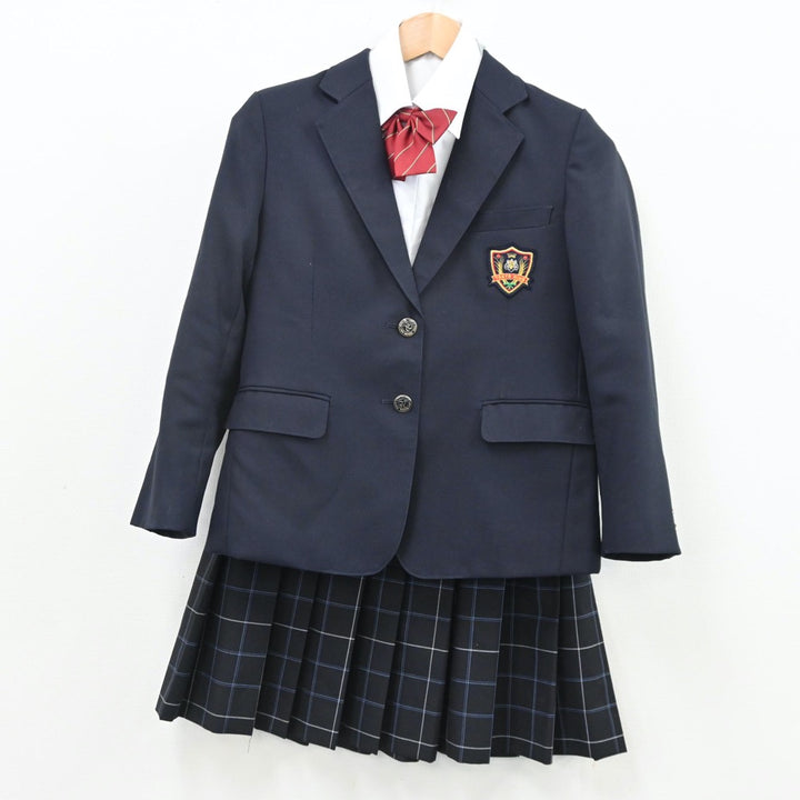 【中古】東京都 日野第二中学校 女子制服 5点（ブレザー・ベスト・シャツ・スカート）sf010991