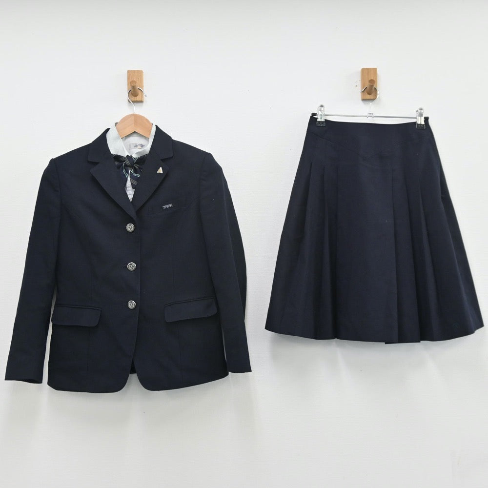 【中古】広島県 可部高等学校 女子制服 6点（ブレザー・シャツ・スカート）sf010995