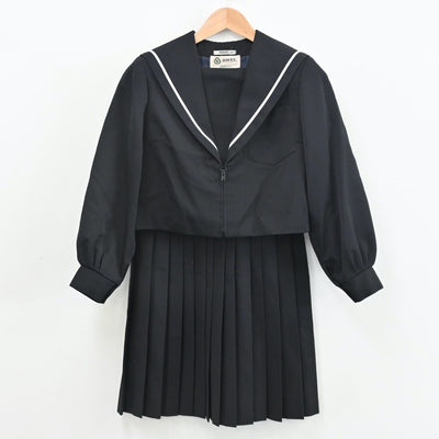 【中古】三重県 成徳中学校 女子制服 3点（セーラー服・スカート・スカート）sf011003