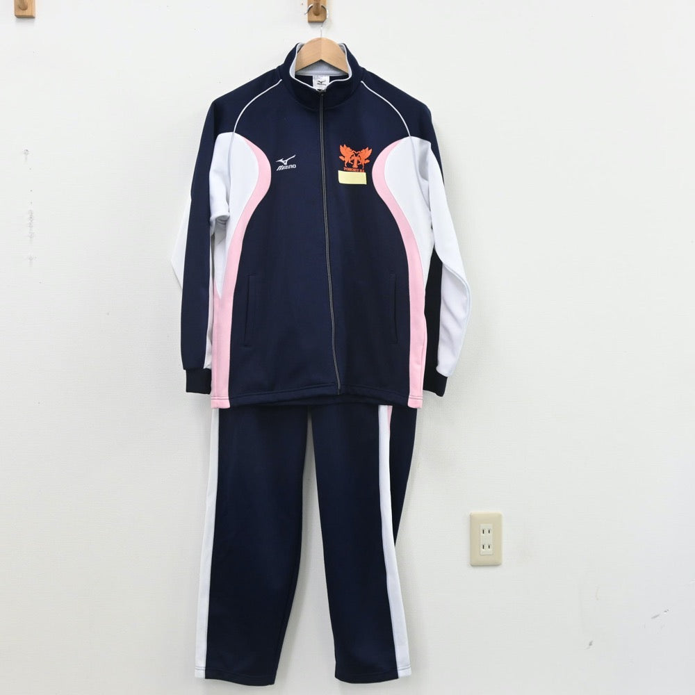 【中古】宮城県 東北高等学校 女子制服 2点（ジャージ 上・ジャージ 下）sf011010