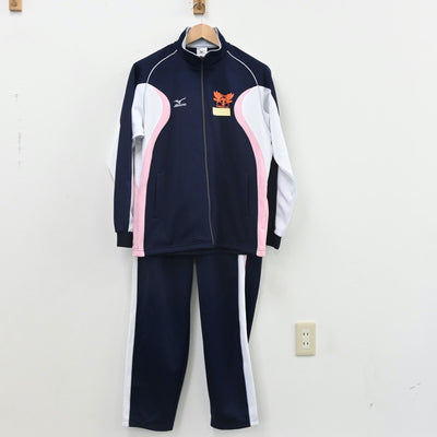 【中古】宮城県 東北高等学校 女子制服 2点（ジャージ 上・ジャージ 下）sf011010