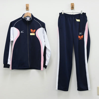 【中古】宮城県 東北高等学校 女子制服 2点（ジャージ 上・ジャージ 下）sf011010