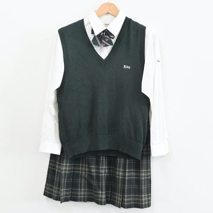 【中古制服】埼玉県 越谷総合技術高等学校 女子制服 4点（シャツ・ベスト・スカート）sf011013【リサイクル学生服】 | 中古制服通販パレイド