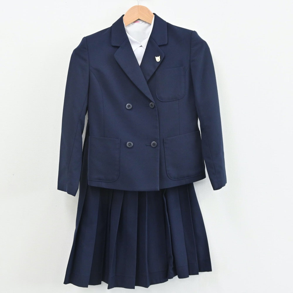 中古】栃木県 宮の原中学校 女子制服 3点（ブレザー・シャツ