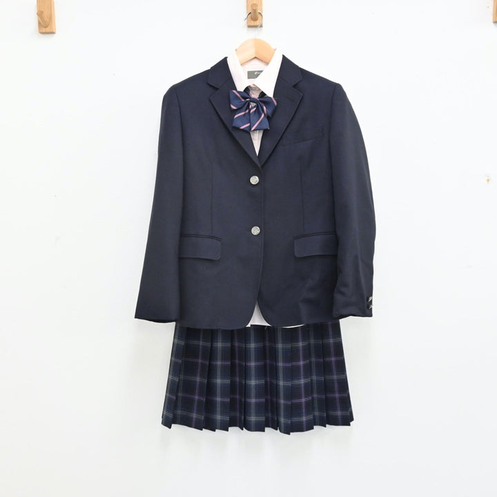 【中古】奈良県 飛鳥未来高等学校 女子制服 4点（ブレザー・シャツ・スカート）sf011032