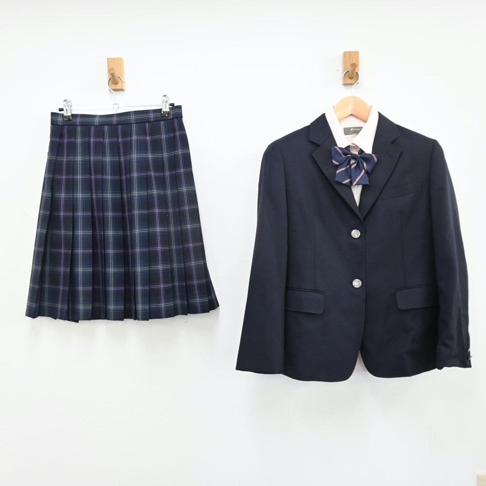 【中古】奈良県 飛鳥未来高等学校 女子制服 4点（ブレザー・シャツ・スカート）sf011032