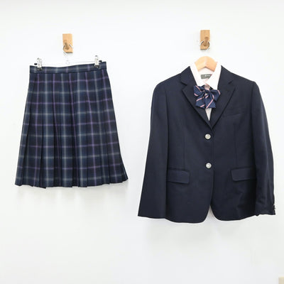 【中古】奈良県 飛鳥未来高等学校 女子制服 4点（ブレザー・シャツ・スカート）sf011032
