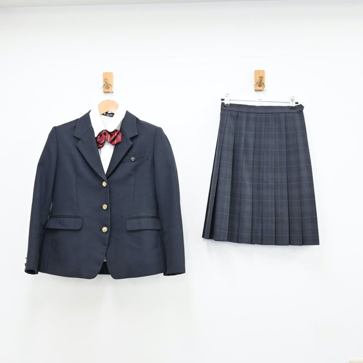 中古制服】三重県 津商業高等学校 女子制服 6点(ブレザー 中古制服】三重県 津商業高等学校 女子制服 6点(ブレザー