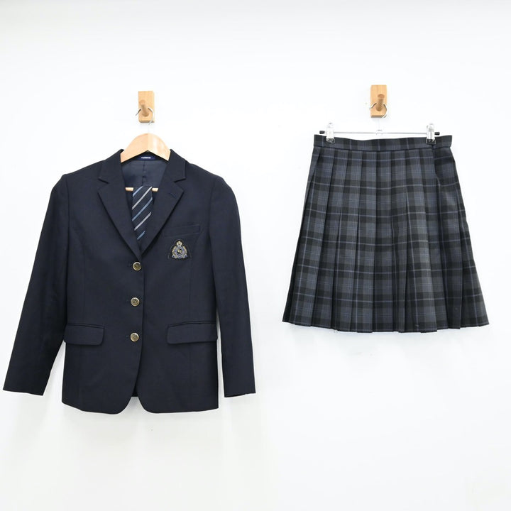 I172/Y(中古)福島県 橘高校 女子制服4点 /大きめ/標準服/LLT/W77