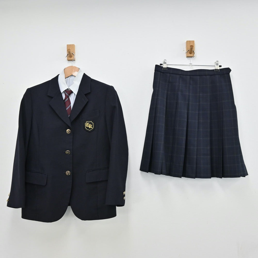 中古制服】千葉県 経済大学附属高等学校 女子制服 5点（ブレザー・シャツ・ニット・スカート）sf011083【リサイクル学生服】 | 中古制服 通販パレイド