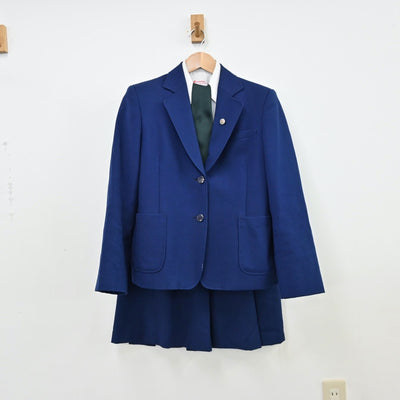 【中古】埼玉県 熊谷西高等学校 女子制服 5点（ブレザー・シャツ・スカート）sf011093