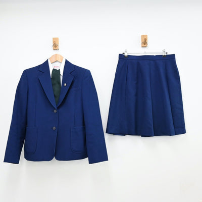 【中古】埼玉県 熊谷西高等学校 女子制服 5点（ブレザー・シャツ・スカート）sf011093