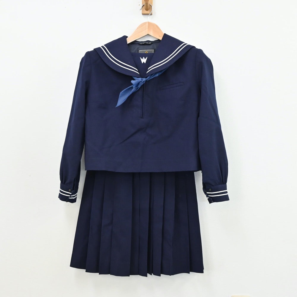 【中古】岩手県 盛岡北高等学校 女子制服 3点（セーラー服・スカート）sf011157