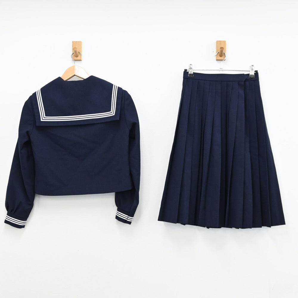 【中古】鳥取県 南中学校 女子制服 3点（セーラー服・スカート）sf011159