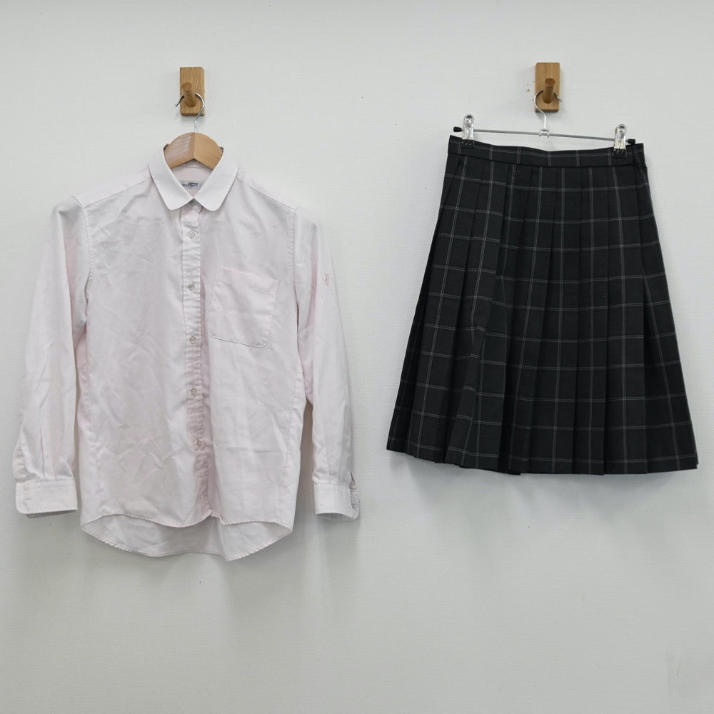 【中古】茨城県 大成女子高等学校 女子制服 5点（ブレザー・シャツ・スカート）sf011162