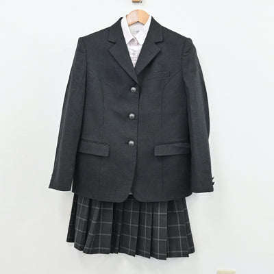 【中古】茨城県 大成女子高等学校 女子制服 4点（ブレザー・シャツ・スカート）sf011163