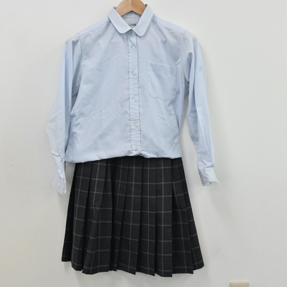 【中古】茨城県 大成女子高等学校 女子制服 4点（ブレザー・シャツ・スカート）sf011163