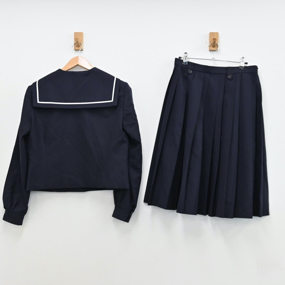 【中古】愛知県 惟信高等学校 女子制服 3点（セーラー服・スカート）sf011177