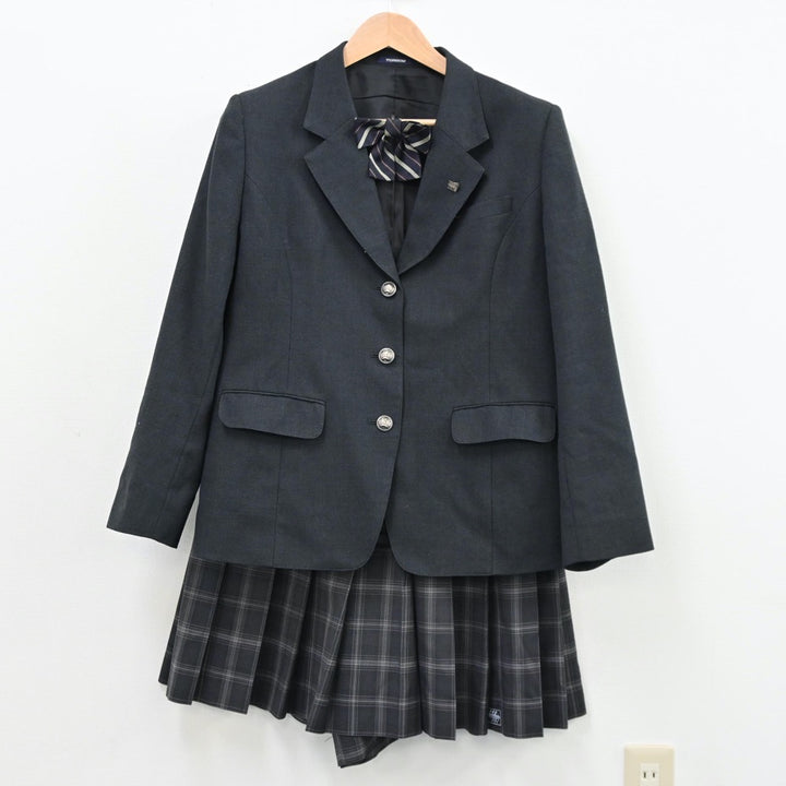 中古制服】新潟県 小千谷西高等学校 女子制服 5点（ブレザー