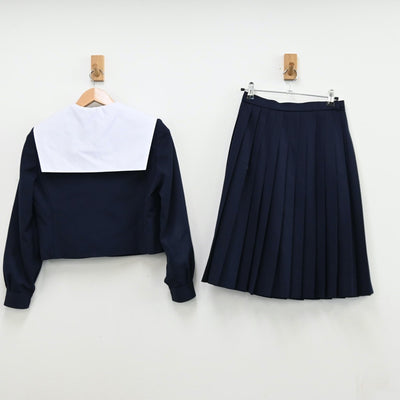 【中古】岐阜県 陽南中学校 女子制服 4点（セーラー服・スカート）sf011187
