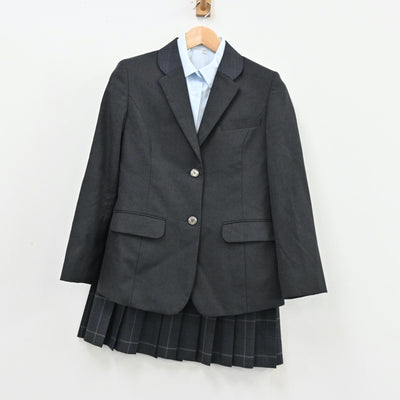 【中古】東京都 総合芸術高等学校 女子制服 6点（ブレザー・シャツ・ベスト・スカート）sf011209