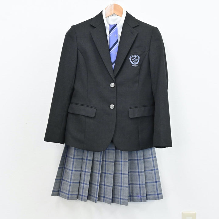 【中古】兵庫県 尼崎市立双星高等学校 女子制服 4点（ブレザー・シャツ・スカート）sf011237