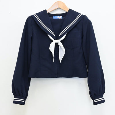 【中古】愛知県 愛知県新城市立東郷中学校 女子制服 3点（セーラー服・スカート）sf011247