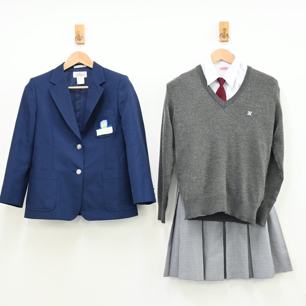 中古制服】山形県 山形県米沢市立第二中学校 女子制服 5点（ブレザー・シャツ・ニット・スカート）sf011283【リサイクル学生服】 | 中古制服 通販パレイド