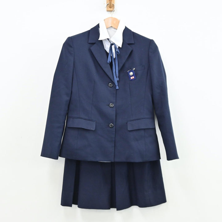 中古制服】福岡県 筑紫高等学校 女子制服 6点（ブレザー・シャツ・ニット・スカート）sf011303【リサイクル学生服】 | 中古制服通販パレイド