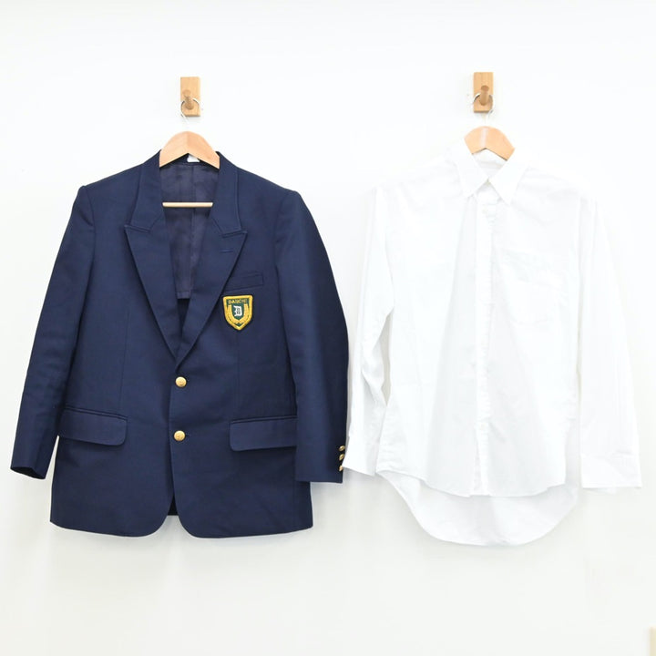 中古制服】福岡県 福岡第一高等学校 男子制服 4点（ブレザー・シャツ