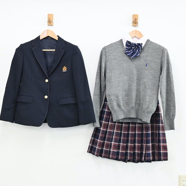 【中古制服】福岡県 福岡大学附属若葉高等学校 女子制服 6点（ブレザー・シャツ・シャツ・ニット・スカート）sf011312【リサイクル学生服】 |  中古制服通販パレイド