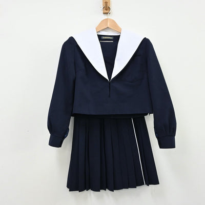 【中古】愛知県 名古屋市立菊里高等学校 女子制服 3点（セーラー服・スカート）sf011317