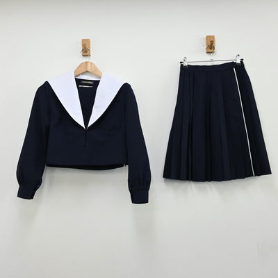 【中古】愛知県 名古屋市立菊里高等学校 女子制服 3点（セーラー服・スカート）sf011317