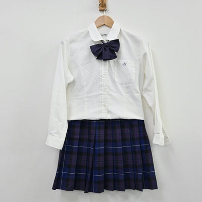 【中古】千葉県 千葉県立佐原白楊高校 女子制服 6点（ブレザー・ニット・シャツ・スカート）sf011320