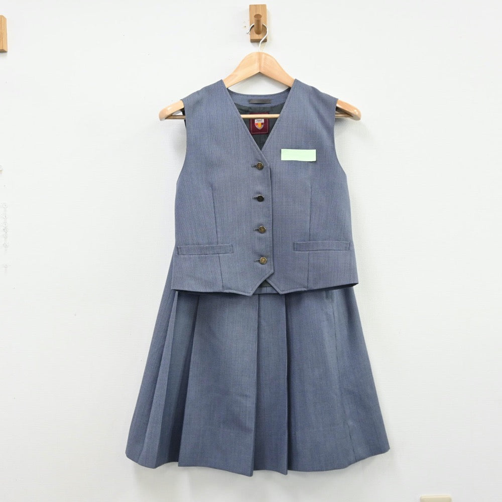 【中古】北海道 函館市立的場中学校 女子制服 3点（ブレザー・ベスト・スカート）sf011322