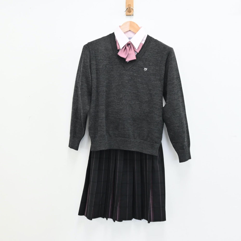 中古制服】東京都 東洋女子高等学校 女子制服 5点（ブレザー・シャツ・ニット・スカート）sf011365【リサイクル学生服】 | 中古制服通販パレイド