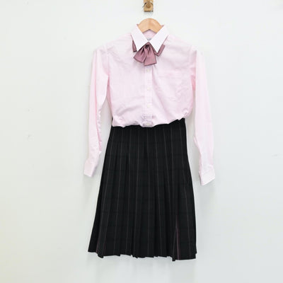 【中古】東京都 東洋女子高等学校 女子制服 5点（ブレザー・シャツ・ニット・スカート）sf011365