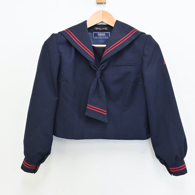 【中古】埼玉県 越谷市立北中学校 女子制服 2点（セーラー服・ジャンパースカート）sf011392