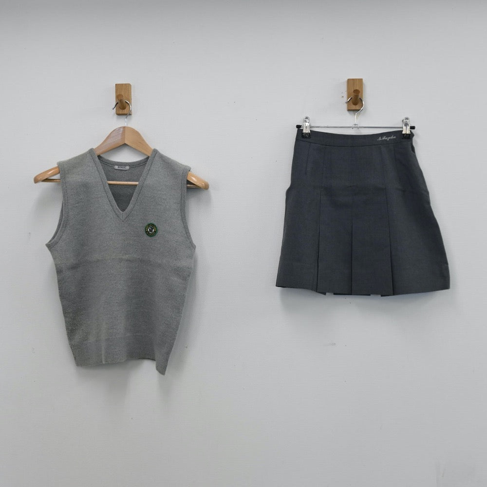 湘南工科ユニホーム青 中古】神奈川県 湘南工科大附属高等学校 女子制服 1点 (スクール