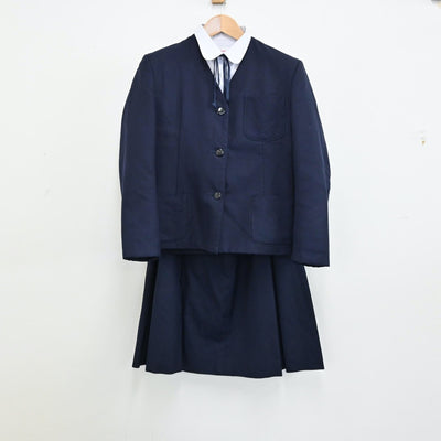 【中古】静岡県 静岡市立高松中学校 女子制服 4点（ブレザー・シャツ・スカート）sf011433