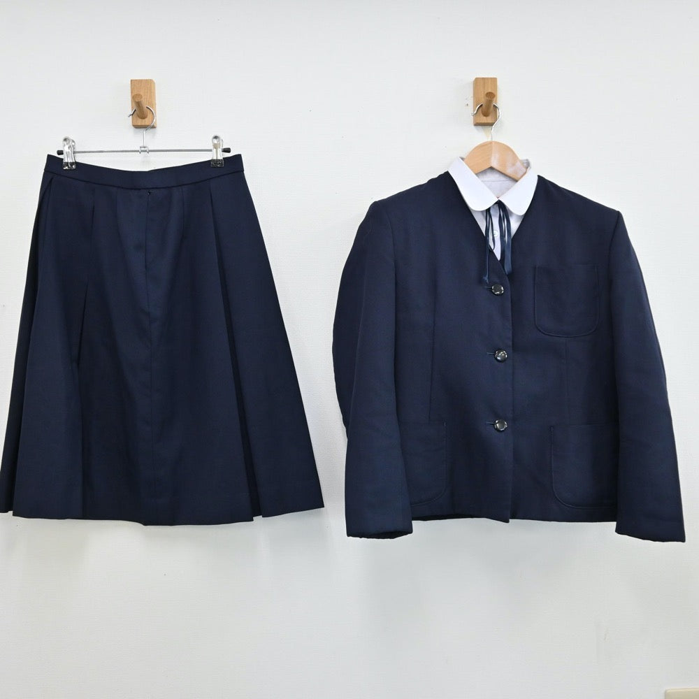 【中古】静岡県 静岡市立高松中学校 女子制服 4点（ブレザー・シャツ・スカート）sf011433