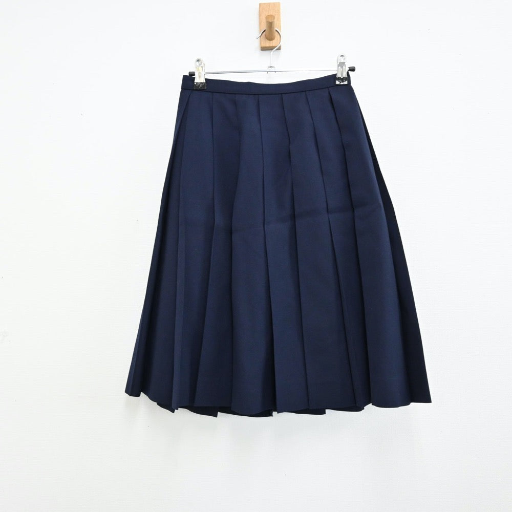 【中古】福島県 須賀川市立第二中学校 女子制服 3点（セーラー服・スカート）sf011436