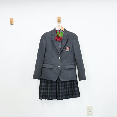【中古】東京都 深川第三中学校 女子制服 3点（ブレザー・スカート）sf011452